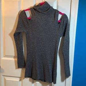 Turtleneck with silver specks!